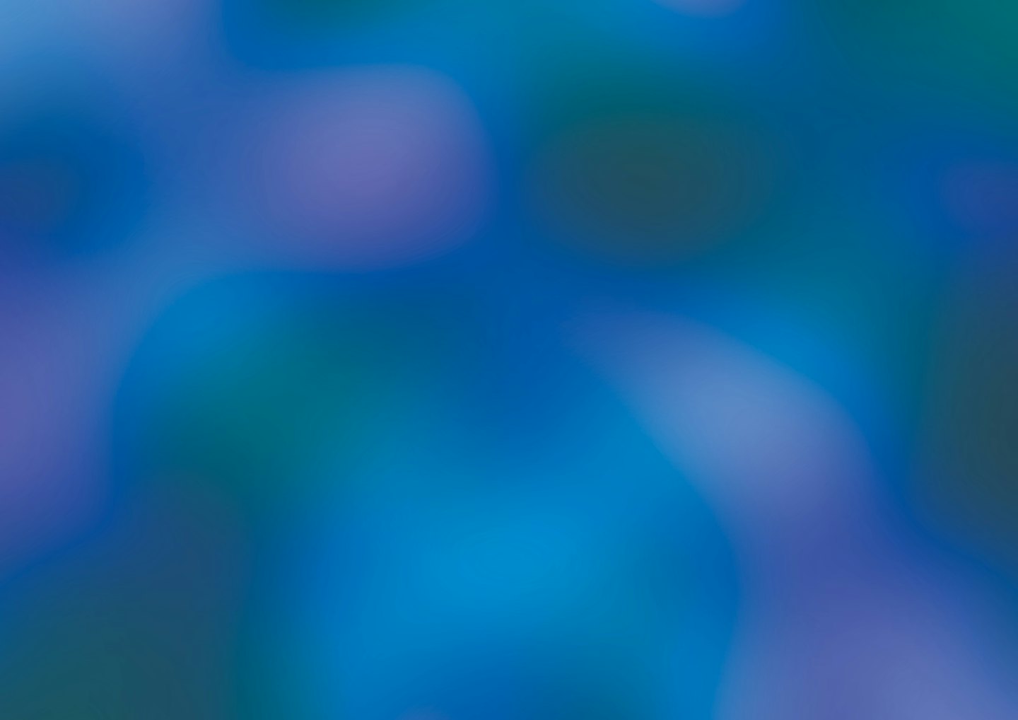 Formas abstractas fluidas en azul, turquesa y morado.